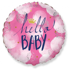 Baby Hello Baby Girl fólia lufi 48 cm party kellék