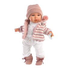 Baby Julia - Reális baba hangokkal puha textil testtel - 42 cm élethű baba