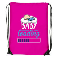 Baby loading fiú - Sport táska magenta tornazsák