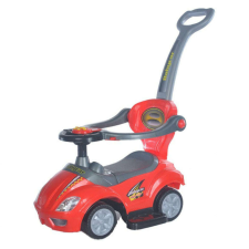 BABY MIX 3 az 1-ben járókeret szülői fogantyúval, Mega Car, piros lábbal hajtható járgány