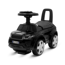 BABY MIX Bébi futóbicikli SUV Baby Mix Prime fekete bőrrel lábbal hajtható járgány