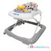 BABY MIX Bébikomp - Baby Mix kormánykerékkel szilikon kerekek beige