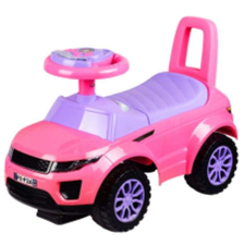 BABY MIX Bébitaxi #rózsaszín-lila lábbal hajtható járgány