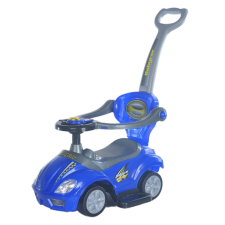 BABY MIX Bébitaxi tolókarral 3az1-ben Baby Mix Mega Car kék lábbal hajtható járgány