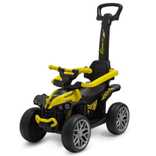  Baby Mix bébitaxi tolókarral Quad Mega Prime EVA sárga lábbal hajtható járgány