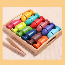 BABY MIX Fa tojásos kirakó Montessori Baby Mix készségfejlesztő