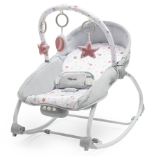 BABY MIX Multifunkcionális baba hinta pihenőszék Baby Mix csillagok rózsaszín pihenőszék, bébifotel