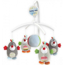 BABY MIX Plüss Zenélő-forgó - Kisvakond #szürke bébijáték kiságyra