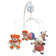 BABY MIX zenélő-forgó Macik multicolor bébijáték kiságyra