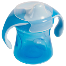Baby-Nova Tanulópohár biztonsági kupakkal 220 ml 6hó+ kék itatópohár