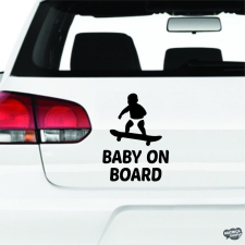  Baby on Board deszkás autómatrica matrica