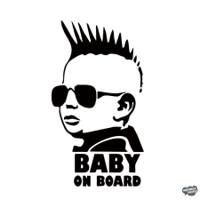  Baby on Board Punk autómatrica matrica