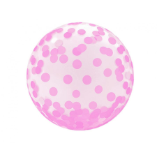 Baby Pink Dots Aqua gömb fólia lufi 46 cm party kellék