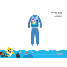Baby Shark gyerek pizsama kisfiúknak - jersey pamut pizsama - világoskék - 104 gyerek hálóing, pizsama