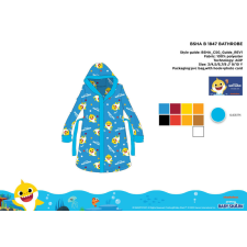 Baby Shark mikroszálas kapucnis köntös gyerekeknek gyerek köntös