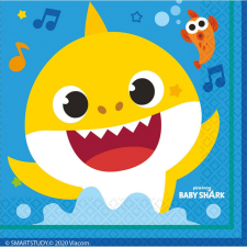Baby Shark Music szalvéta 16 db-os 33x33 cm papírárú, csomagoló és tárolóeszköz