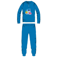  Baby Shark téli pamut gyerek pizsama - interlock pizsama - világoskék - 116 gyerek hálóing, pizsama