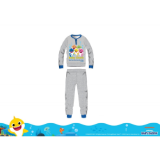 Baby Shark téli pamut interlock gyerek pizsama