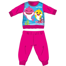  Baby Shark téli vastag baba pizsama - pamut flanel pizsama - pink - 92