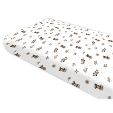 Baby Shop 70*140 cm pamut,gumis lepedő - bézs maci babaágynemű, babapléd