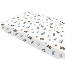 Baby Shop 70*140 cm pamut,gumis lepedő - kék maci babaágynemű, babapléd