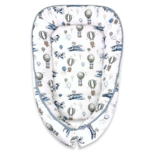 Baby Shop babafészek 55x75 cm - kék repülőgép babafészek