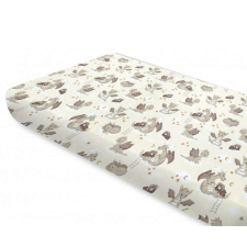 Baby Shop pamut,gumis lepedő 60*120 cm - bézs sárkány babaágynemű, babapléd