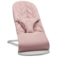 Babybjörn Babybjorn BLISS Dusty - pink Petal Woven, világosszürke konstrukció pihenőszék, bébifotel