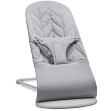 Babybjörn Bliss Light Grey Petal Woven, világosszürke kivitelben pihenőszék, bébifotel
