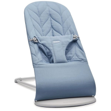 Babybjörn Bliss Woven Blue Petal, könnyű konstrukció pihenőszék, bébifotel