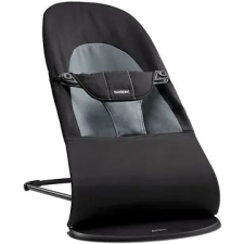 Babybjörn Bouncer Balance Soft Black Dark Grey cotton pihenőszék, bébifotel