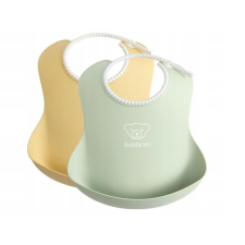 Babybjörn Szilikon előke BabyBjörn Powder - 2 db Szín: PowderGreen-PowderYellow előke