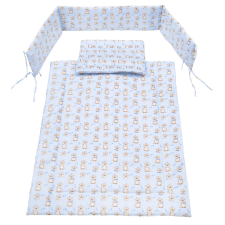 BABYBRUIN 215017 Bébi ágynemű garnitúra, 3 részes pamut babaágynemű, babapléd