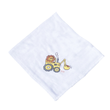 BABYBRUIN BB 2 db nagy mintás textil pelenka munkagép pelenka