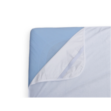 BABYBRUIN Vízhatlan fehér frottír lepedő gumipántos sarokkal 90x200 cm babaágynemű, babapléd