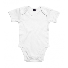 BABYBUGZ Bébi rövid ujjú kezeslábas BabyBugz Baby Bodysuit 6-12, Fehér kombidressz, body