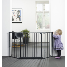 BabyDan Babydan Flex M térkorlát 90-140 cm fekete bababiztonság