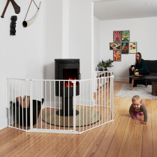 Babydan Supreme Olaf XX térkorlát 90 - 270 cm fehér bababiztonság