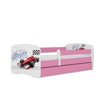 Babydreams ágy, rózsaszín formula, fiók nélkül, latex matrac 140/70 gyermekágy