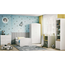 Babydreams Babydreams fehér mintás ágy fiókos, matrac 140/70 gyermekágy