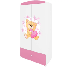  Babydreams gardrób, rózsaszín mackó pillangókkal gyermekbútor