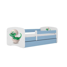  Babydreams kék kis dínó ágy fiók nélkül, matrac 180/80 gyermekágy