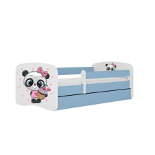 Babydreams kék panda ágy fiók nélkül, matrac 180/80 gyermekágy