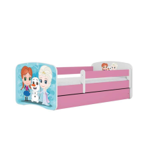Babydreams rózsaszín Fagyasztott ágy fiók nélkül, matrac 140/70 gyermekágy