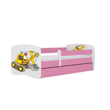 Babydreams rózsaszín kotróágy fiókkal, kókusz matrac 140/70 gyermekágy
