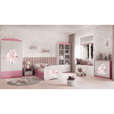Babydreams rózsaszín lóágy fiókos, kókusz matrac 140/70 gyermekágy