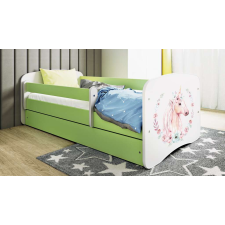 Babydreams zöld lóágy fiókkal, matrac nélkül 160/80 gyermekágy
