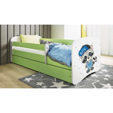  Babydreams zöld mosómedve ágy fiókkal, matraccal 180/80 gyermekágy