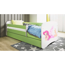 Babydreams zöld tündérágy szárnyakkal és fiókkal, kókusz matrac 140/70 gyermekágy