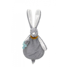 BabyJem Baba rögzítő játék Bunny, BabyJem, cumi rendszerrel (Szín: Szürke) bébiplüss